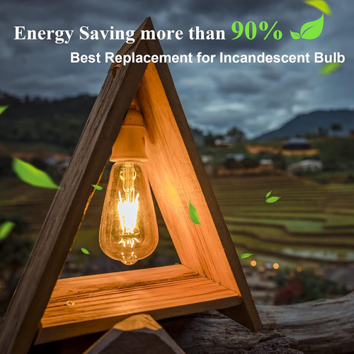 1/4/6Pcs ST64 Edison LED Bulb E26 4W 6W Dimmable Vintage LED Light Lamp Bulbs