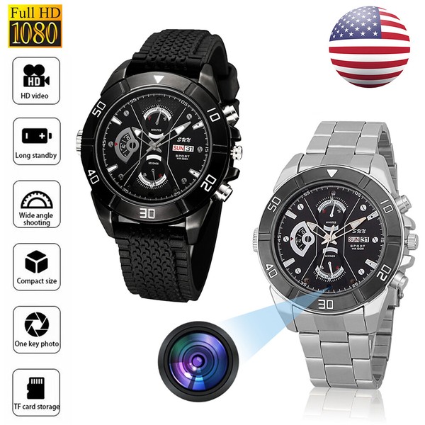 NEW 1080P Watch Camera Smart Wristband Video Voice Recorder Mini Hidden Cam US - Image 3