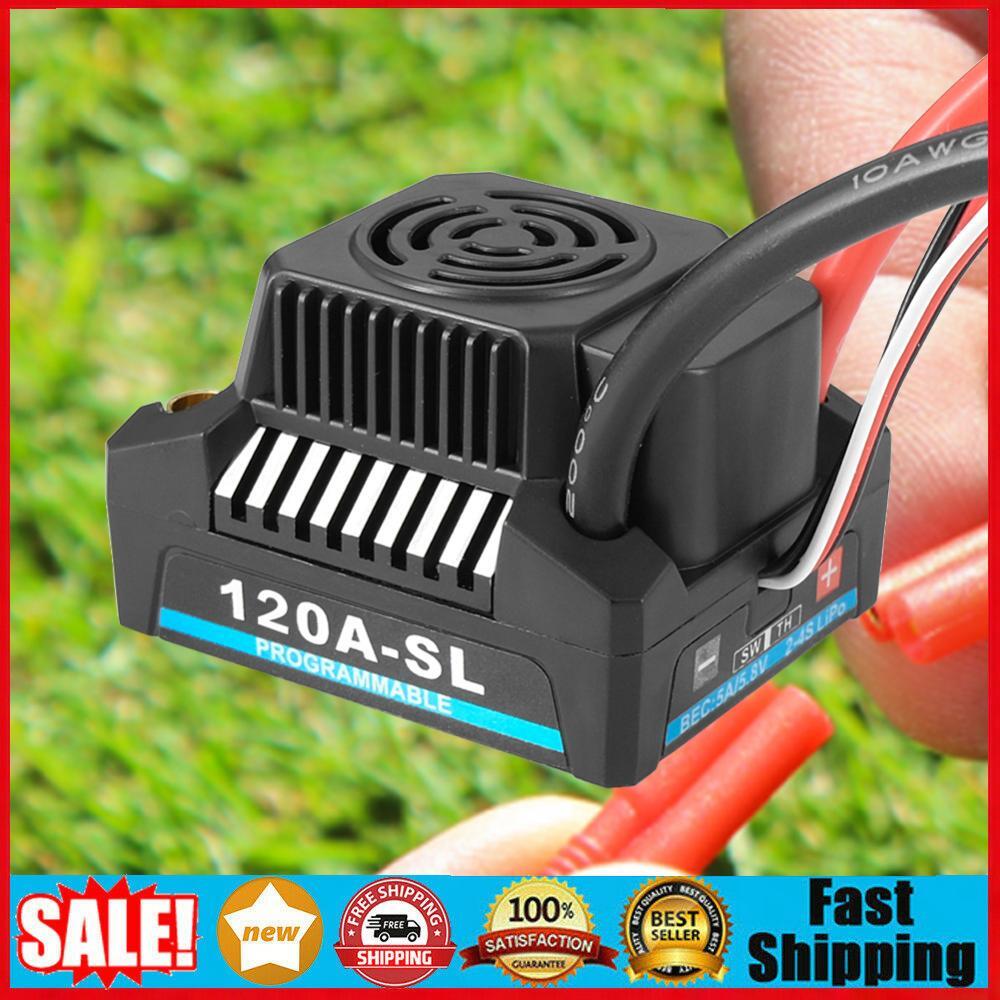 Brushless ESC with 5A/5.8V BEC Electric Speed Controller for 1/8 RC Car (120A)