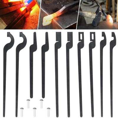 For Blacksmith or Beginners 5 types DIY Rapid Tongs Bundle Set with Rivets