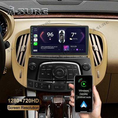 2+32GB Android Wireless Carplay Stereo for 2010-2013 Buick Lacrosse Allure Gold