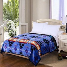 Southwest Design Navajo Print Silk Touch Blanket Queen Size