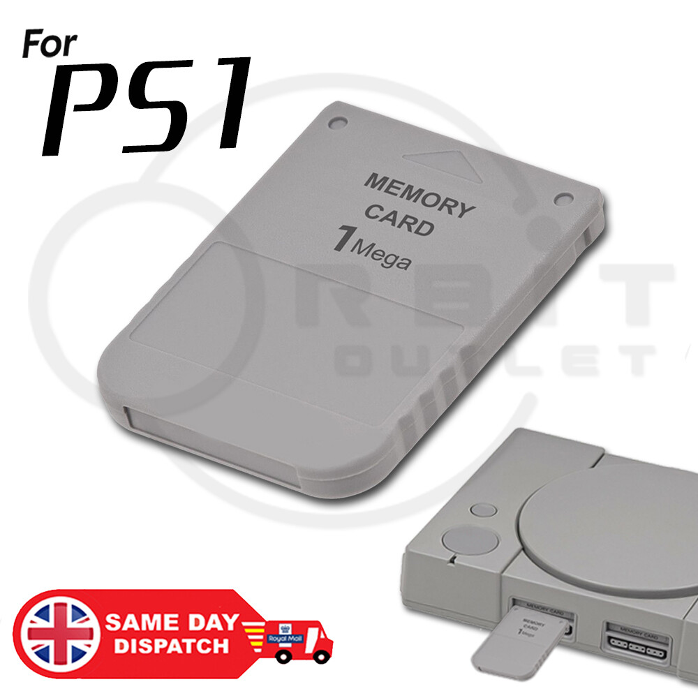 PS1 MEMORY CARD 1MB FOR SONY PLAYSTATION 1 PSX ONE 15 BLOCKS