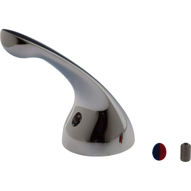 Waterfall Kitchen Faucet Single Lever Handle Kit with Set Screw in Chrome