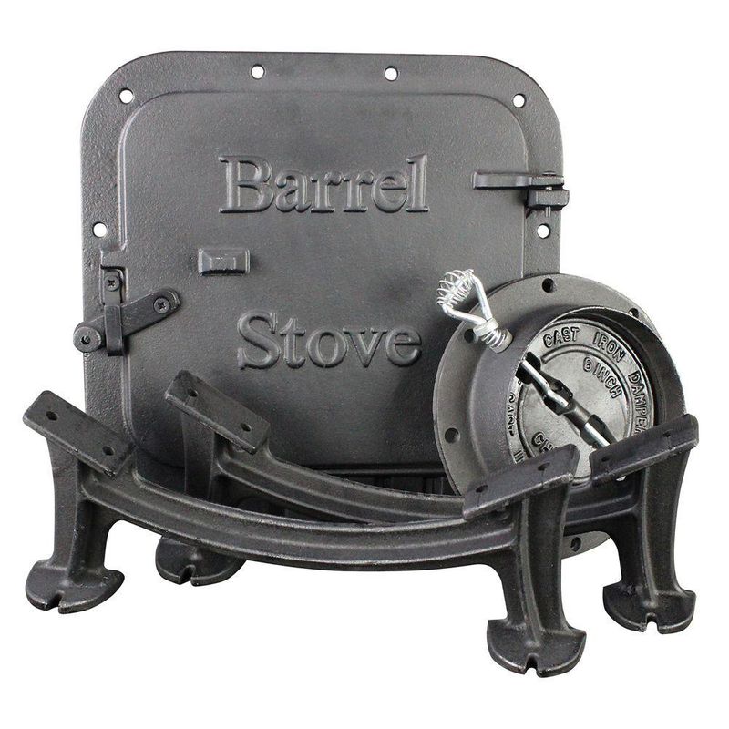 Barrel Stove Kit Bsk1000 Convert 30/55 Gal Drum Into Wood Stove 117873