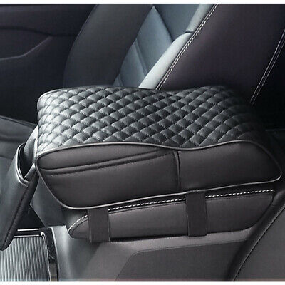 Auto Car Armrest Box Mats PU Leather Console Pad Memory Foam Cushion Universal