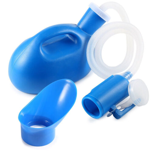 Blue Urinal Urine Bottle Male /Female Portable Toilet 2000ml Nursing Urinal