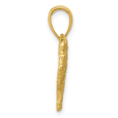 Pre-owned Superdealsforeverything Real 14kt Yellow Gold Lion Charm
