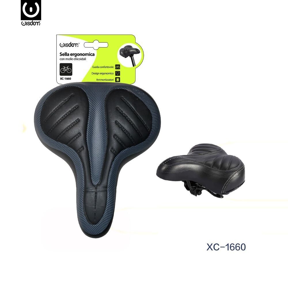 Sella Sellino Bici Bicicletta Morbida Gel Sportiva Ergonomica Bmx Xc-1660 wis