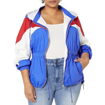 City Chic Women's Size 14 JKT Splice Fire Up Hooded Jacket