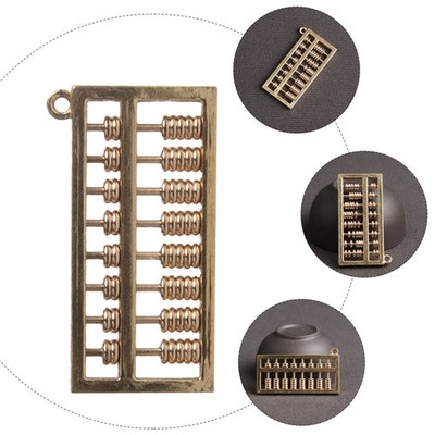 Creative Brass Chinese Abacus Keychain Mathematics Pendant Accessories (Brass)