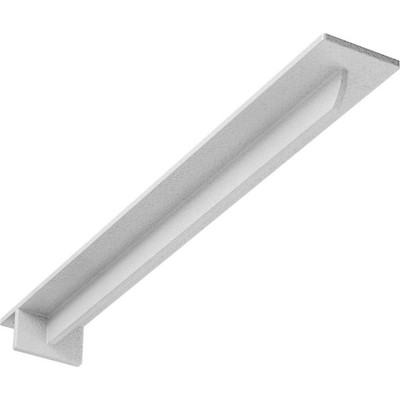 Ekena Millwork Steel Hammered White Heaton Bracket 3''x2''x24'' Interior/Exterior