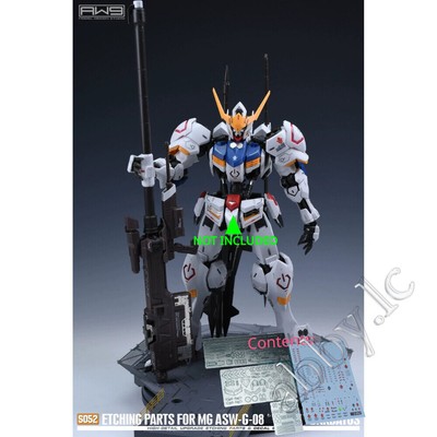 for MG 1/100 Barbatos AW9 MADWORKS Metal Detail Part Etched Sheet Decal ASW-G-08