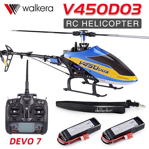 Walkera V450D03 6CH 3D 6-Axis Single Blade Remote Control Helicopter US Plug
