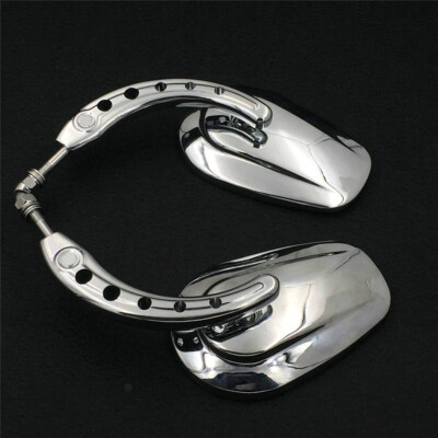 Chrome Big Side Mirrors w/8mm Screw For Harley Dyna Super Glide Switchback