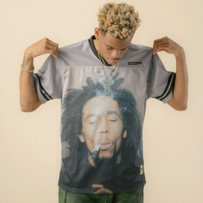 

Мужская футболка Primitive x Bob Marley Kaya Kaya Mesh Lifestyle цвета хаки, Grey, Primitive x Bob Marley Kaya Kaya Mesh Lifestyle T-Shirt
