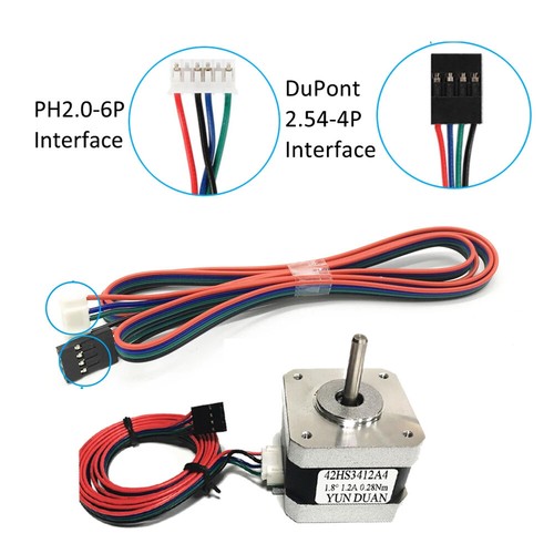 Nema17 42 Stepper Motor Bipolar 4-lead Shaft 5mm for DIY CNC/3D Printer/Extruder