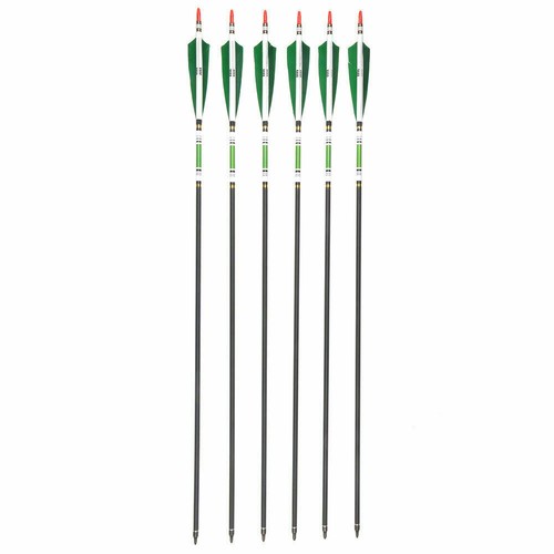 12Pcs 33inch Carbon Hunting Arrows Archery Target Arrows with 5" Turkey Feathers