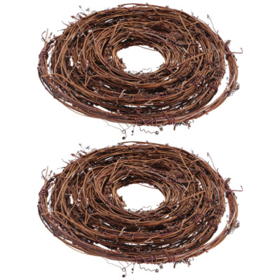 2pcs Natural Twig Garland Wreaths Decor Hanging Pendants Christmas DIY Crafts