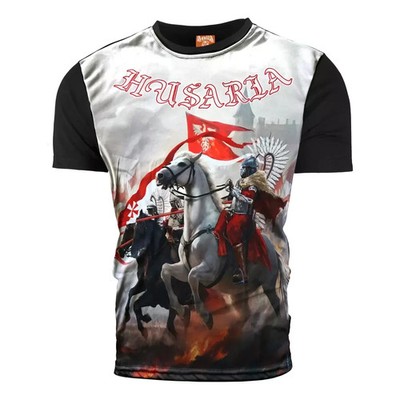 T-Shirt Koszulka Polish Poland Polen Patriotic Orzeł Flaga Invictus Husaria