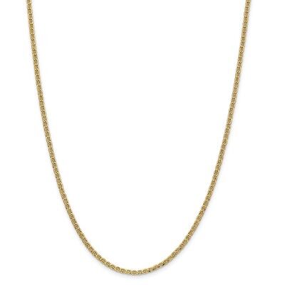 Pre-owned Superdealsforeverything Real 14kt Yellow Gold 2.40mm Semi-solid Anchor Chain; 20 Inch