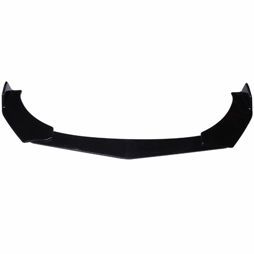 For Dodge Ram 1500 Gloss Black Front Bumper Lip Splitter + Splitter Rod Body Kit