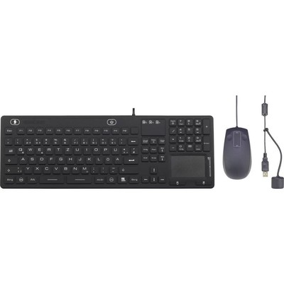 Renkforce IP 68 Industrie USB Tastatur, Maus-Set 