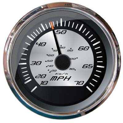 Faria Platinum 4'' Speedometer - 70 MPH (Pitot) 22011 UPC 759266220119