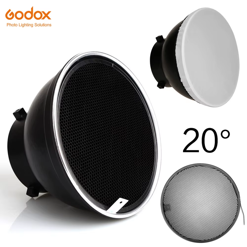 7inch 18cm Standard Reflector Diffuser with 10/20/30/40/50/60 Degree Honeycomb G