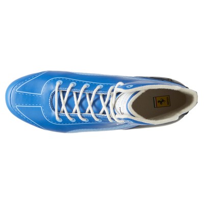 Pre-owned Puma Scuderia Ferrari Speedcat Pro Miami High Top Mens Blue Sneakers Casual Sho