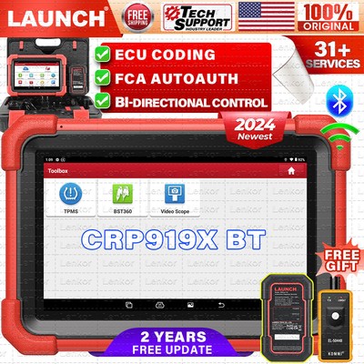2024 Newest LAUNCH X431 CRP919X BT  Bidirectional Diagnostic Scanner Key Coding