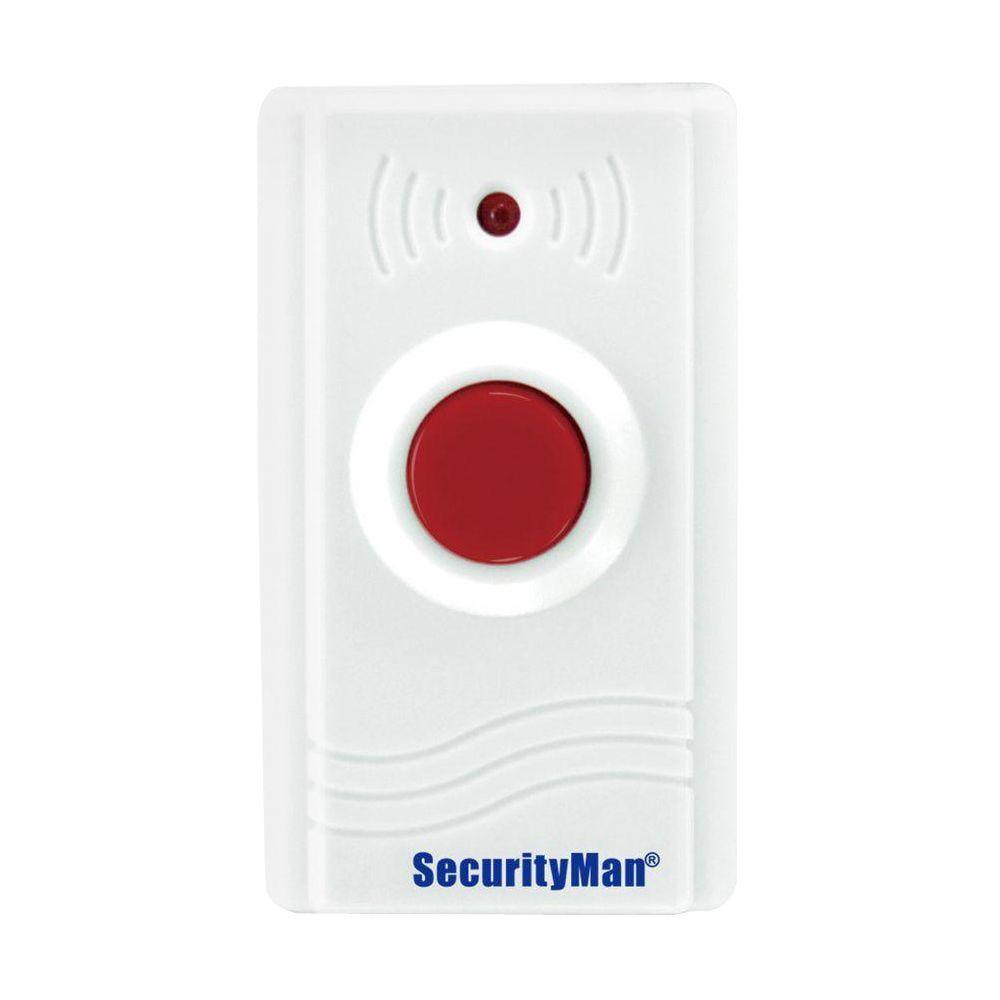 SecurityMan WIreless Indoor Siren + Wireless Panic Button