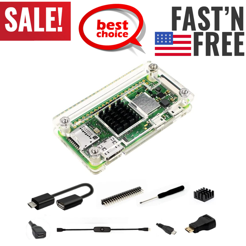 Zero 2 W Case W Case Kit With Heatsink Hdmi Adapter Otg Cable New