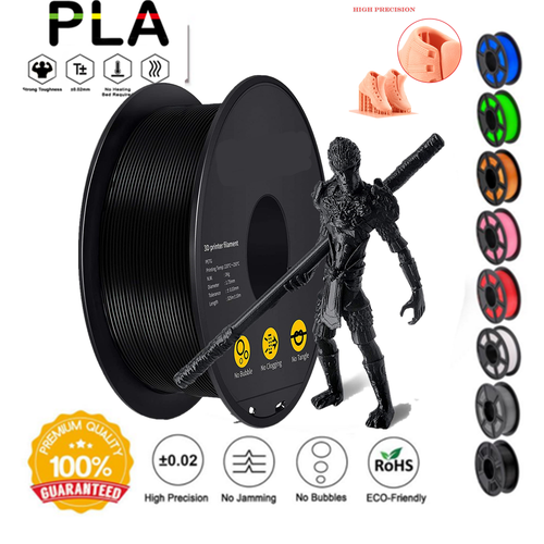 3D Druckmaterialien Filament PLA PETG 1,75mm Spule Schwarz Transparen DHL