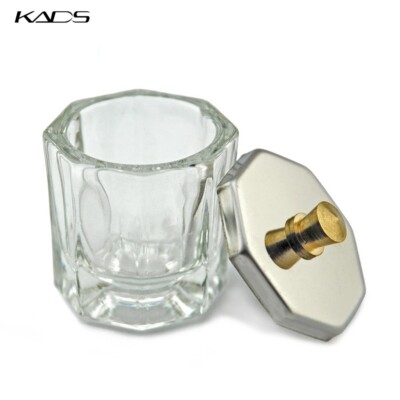 KADS Eight Feet Crystal Glass Dappen Dish Lid Bowl Cup Nail Art Tools Mini Bowl