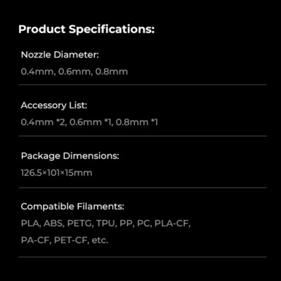 Quick-Swap 3D Printer Nozzle Kit, Nozzles Copper Alloy for K1C/Ender-3 V3/Plus