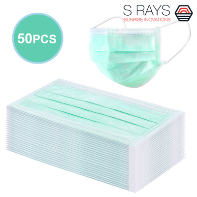 mchoice 50 pcs disposable earloop face mask filters bacteria mchoice 50 pcs disposable earloop face mask filters bacteria