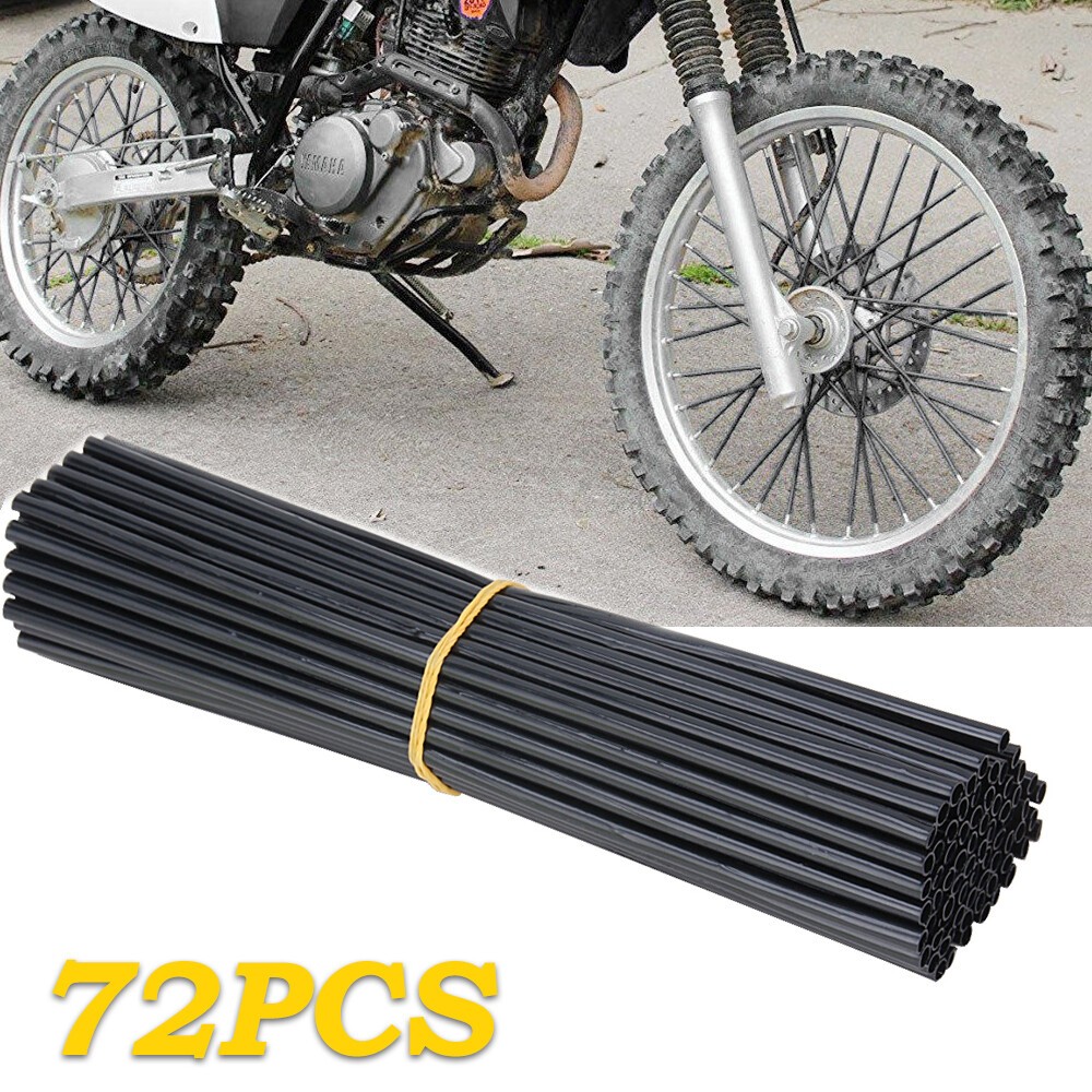 Spoke Skins Covers Wraps Wheel Rim Guard Protector 72PCS Motorcycle Dirt Bike