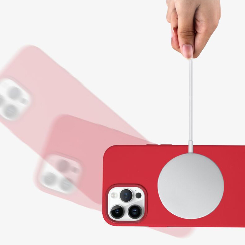 HIGH QUALITY Silicone Case MagSafe Magnetic Cover for iPhone 15 14 13 12 Pro Max