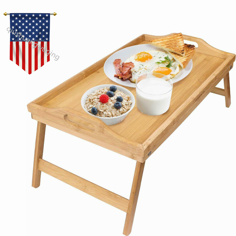 Luxurious Breakfast In Bed Bamboo Lap Tray Laptop Desk Kids