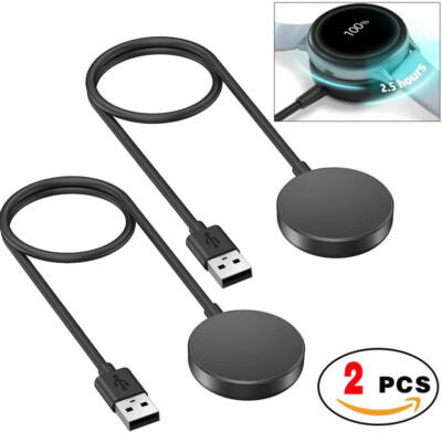 2x Wireless Magnetic Charger Dock For Samsung Galaxy Watch 5 Pro/5/4/3 Active2/1
