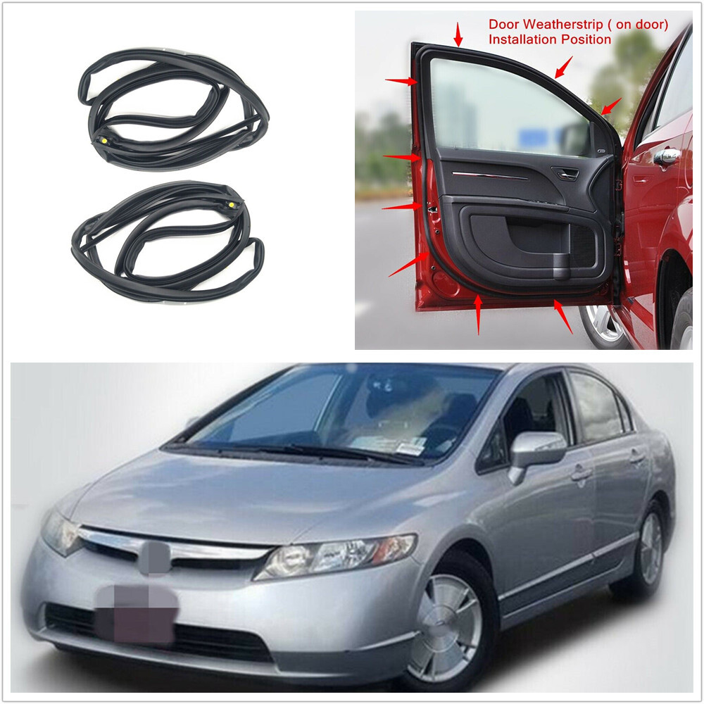 車のドアウィンドウウェザーストリップシールベルト Compatible With CRV 2007 2008 2009 2010 2 ドアシール  ストリップ に適合する CR-V CRV 2007 2008 2009 2010 2011 車用アウターウィンドウ ウェザ Compatible  With CRV 2007 2008 2009 2010 2011 カーウィンドウ ... カーシールストリップ Compatible With Civic 2006 2007 2008 2009 2010 2011 ウィン