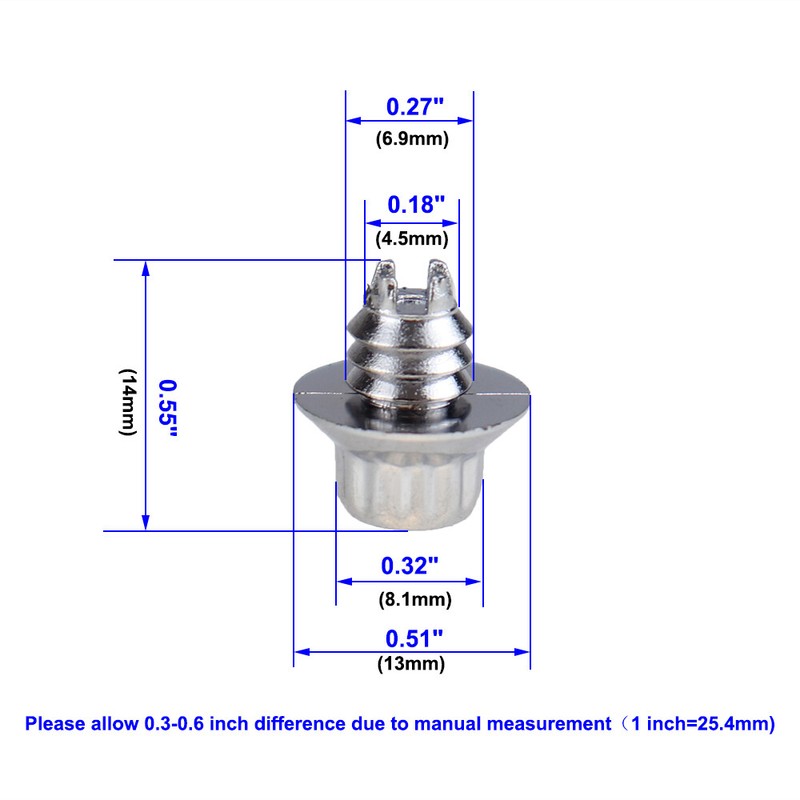 10 X Zierstopfen 6,9mm AuÃEnzwÃ¶Lfkant Chrom Gold Schwarz Alufelgen Zierschrauben