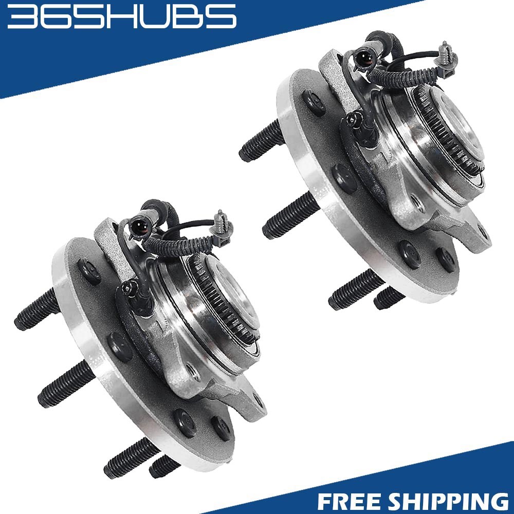 2x Front Wheel Bearing and Hub Assembly for 2009 2010 Ford F-150 4WD 7 Lugs - Picture 1 of 10