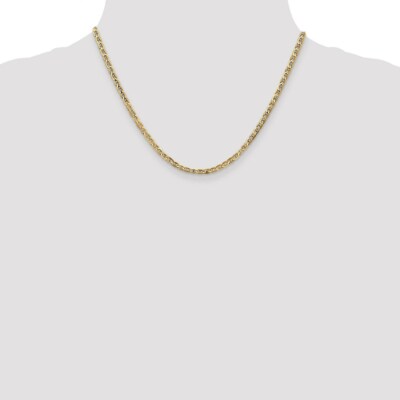 Pre-owned Superdealsforeverything Real 14kt Yellow Gold 3mm Concave Anchor Chain; 18 Inch; Lobster Clasp