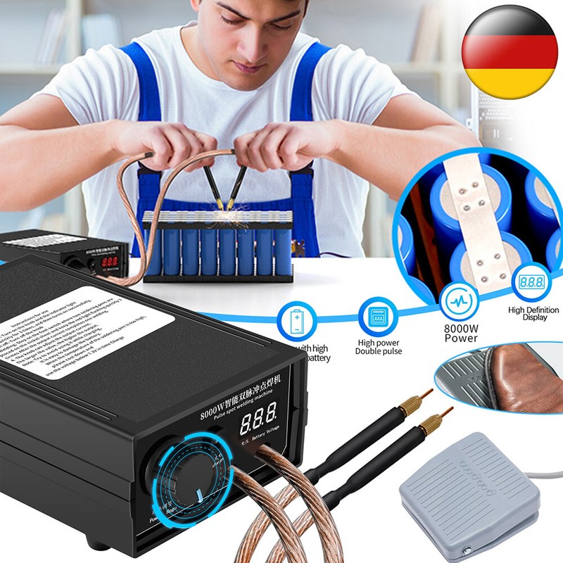 5000w/8000w Akku PunktschweiÃGerÃ¤T Spot Welder FÃ¼R 18650 Batterie PunktschweiÃEn