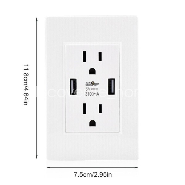 NEW AC Wall Outlet with USB Home Security Nanny Camera IP WiFi Camera 1080P Lot - Image 6