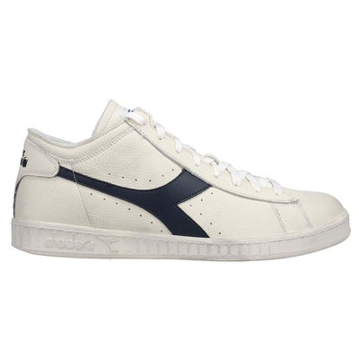 

Diadora Game L Вощеные кроссовки со шнуровкой Мужские белые кроссовки Повседневная обувь 17, Белый, Diadora Game L Waxed Row Cut Lace Up Sneaker