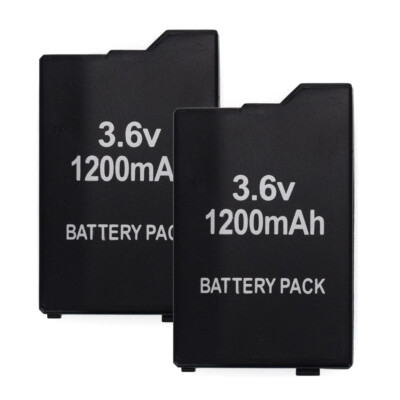 Battery 2 Pack 3.6V 1200mAh PSP-S110 For Sony PSP 2000 3000 Slim Lite