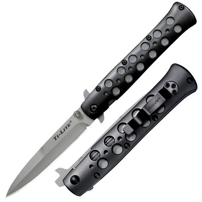Cold Steel Ti-Lite Folding Knife 4'' CPM S35VN Steel Blade Black - 26B4